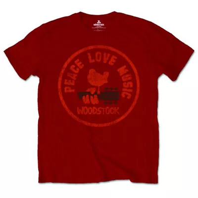 Buy Woodstock Love Peace Music Official Tee T-Shirt Mens Unisex • 15.99£
