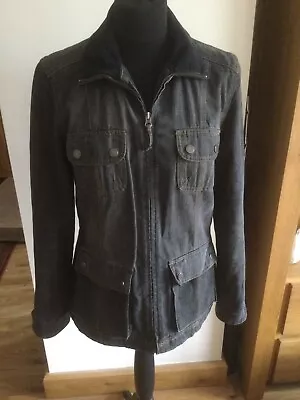 Buy Ladies Next Dark Grey Denim Jacket Size 10 • 9.99£
