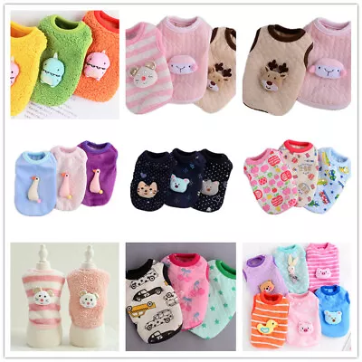 Buy Pet Puppy Cartoon T-shirt Pajamas Teacup Dog Clothes For Cat Chihuahua Yorkie • 4.79£