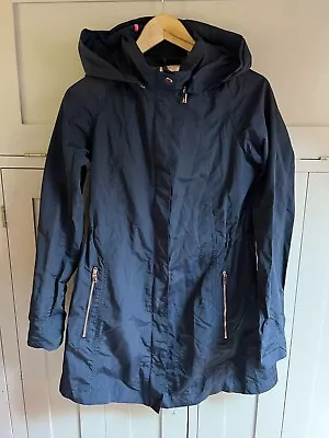 Buy Ted Baker Sew In Love Ladies Hooded Jacket In Blue - Small • 8.50£