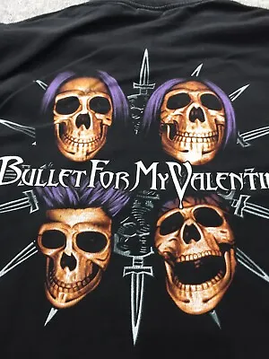 Buy Bullet For My Valentine T Shirt Vintage Single Stitch Large • 15£