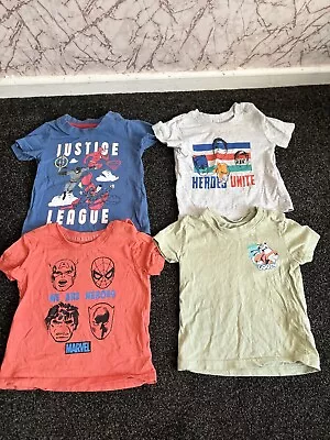 Buy Baby Boys Marvel And Disney T Shirts 6-9 Months • 0.99£