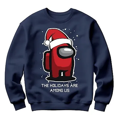 Buy Holidays Are Among Us Christmas Party Sweatshirt Funny Ugly Sweaters Xmas Jumper • 19.99£
