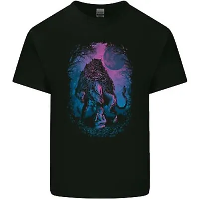 Buy Werewolf & Child Wolf Horror Halloween Kids T-Shirt Childrens • 8.49£