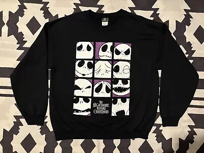 Buy Disney The Nightmare Before Christmas Black Large Sweatshirt Jumper • 25£