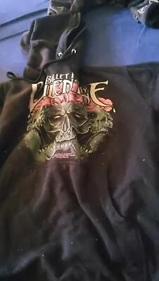 Buy Bullet For My Valentine Hoodie Skull And Roses Size Small • 16£