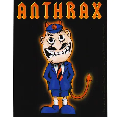 Buy Anthrax Devil Man Sticker Official Heavy Metal Band Merch • 3.12£