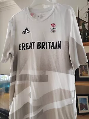 Buy Adidas Team GB Great Britain Olymic T-Shirt - White -Age 15 / 16 Years • 8£