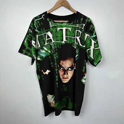 Buy Vintage Matrix Movie AOP T-Shirt, Single Stitch, Fits Size Mens Medium-Large • 79.95£