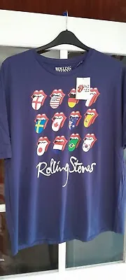 Buy Tu Rolling Stone Mick Jagger Lips Logo Bnwt 100% Cotton Size 16 T-shirt Flags • 8.99£