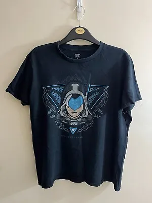 Buy Riot Games T Shirt Mens Medium Black League Of Legends Regular Cotton Ashe Logo • 9.99£