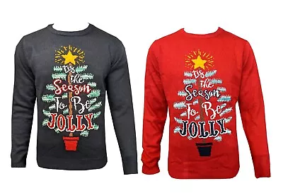 Buy Unisex Mens Ladies Christmas Jumper Light Up Jolly Xmas Festive Sweater Novelty • 15.99£