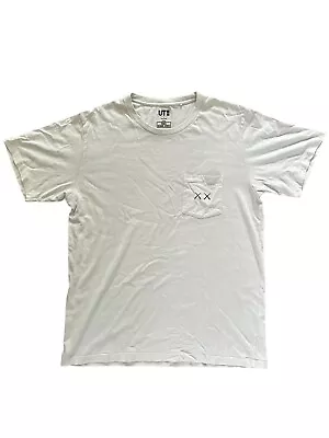 Buy Kaws X Uniqlo X Sesame Street T Shirt L Cotton Group Shot Short Sleeve • 14.24£