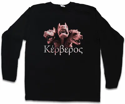 Buy CERBERUS LONG SLEEVE T-SHIRT Dog Hound Of Hades Heracles Twelve Labours • 28.74£