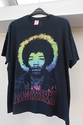 Buy Mens Black Jimi Hendrix Short Sleeve Cotton T-Shirt  Size XL • 12.99£