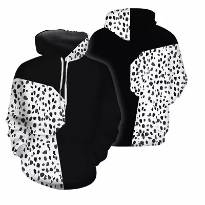 Buy Cruella De Vil 3D Pullover Hoodie Cosplay Adult Sweatshirts Jacket Coats Costume • 15.60£