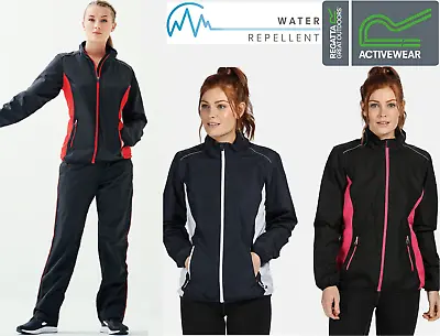 Buy Regatta Womens Athens Tracksuit Top Zip Pocket Jacket Or Bottoms Reflective Gym • 13.99£