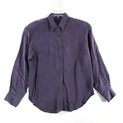 Buy Vintage Aurora Clothing By Rock Rim Western Shirt Womens S Small Purple Long Slv • 37.87£