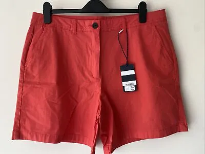 Buy Ladies Crew Clothing Chino Shorts Size 16 Cayenne Brand New Never Worn • 35£