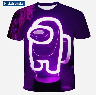 Buy Summer Kids Boys Among Us Gaming TV 3D Printed T-shirt Tops  Print NEW • 10.99£
