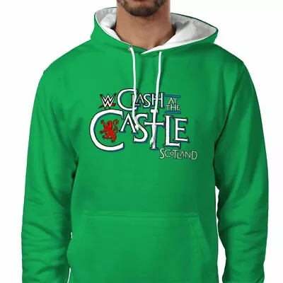 Buy Wwe Clash At The Castle Scotland Hoodie Green W/White Size Xs To 2xl  • 39.99£