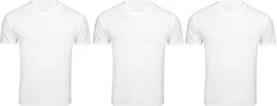 Buy 1x 2x 3x 10x Boys Girls Kids T-Shirts Plain Soft Cotton Round Neck T-Shirt • 3.29£