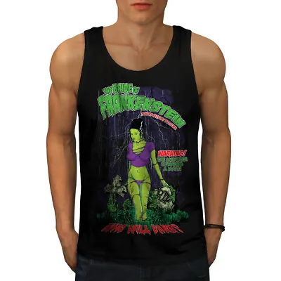 Buy Wellcoda Frankenstein Bride Mens Tank Top, Monster Active Sports Shirt • 17.99£