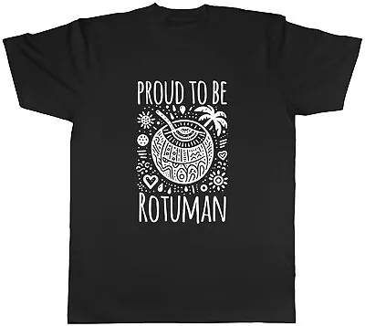 Buy Proud To Be Rotuman Mens T-Shirt Traditional Coconut Fiji Fijian Tee Gift • 8.99£