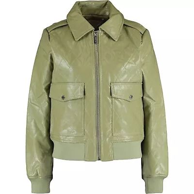 Buy MICHAEL KORS Women Jacket , Vegan Leather Quilted Jacket:L (uk12) Rrp:us$319 • 24.95£