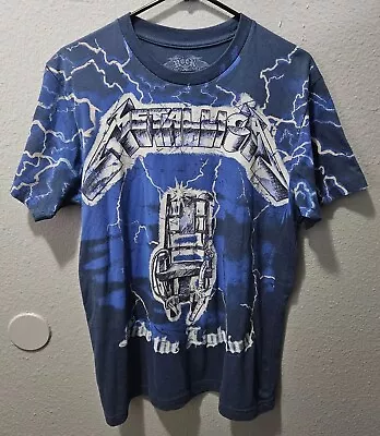 Buy Metallica Ride The Lightning Album T-Shirt Blue Men's Medium  • 47.25£