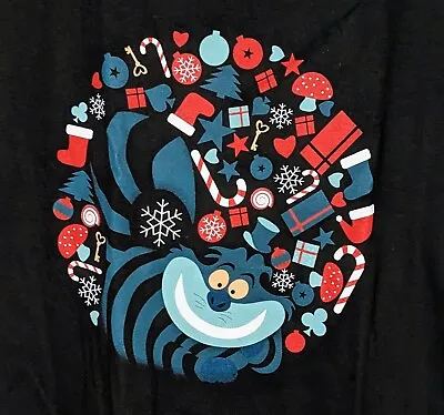 Buy Qwertee - Alice In Wonderland - Cheshire Cat - Christmas - T-shirt - Size L • 8.50£