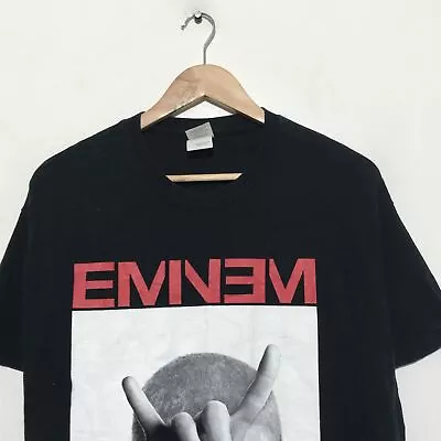 Buy 2014 Black Eminem Tour Graphic T Shirt - Large • 20£