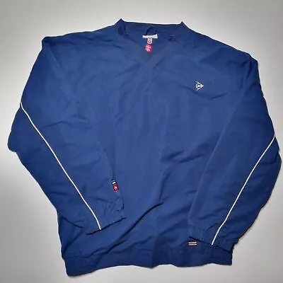 Buy Vintage 90's Dunlop Golf Royal Blue Pullover Windbreaker Jacket Mens Size XL • 15£