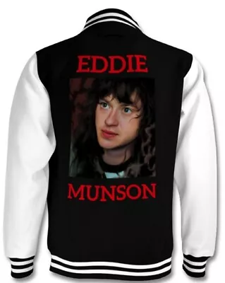 Buy Stranger Things Jacket Eddie Munson I Love Eddie Munson Varsity Bomber Jacket   • 49.99£