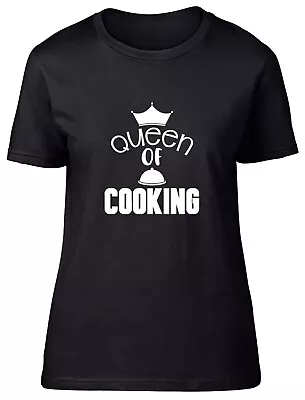 Buy Queen Of Cooking Fitted Womens Ladies T Shirt • 8.99£