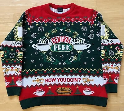 Buy 2XL 46  Inch Chest Friends Central Perk Ugly Christmas Jumper Sweater Xmas XXL • 29.99£