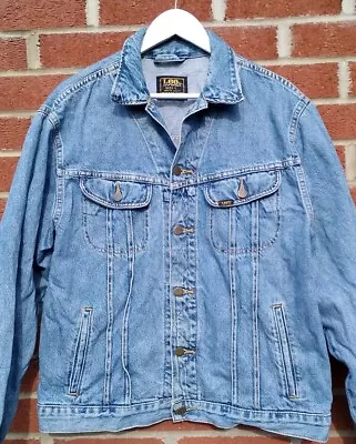 Buy Lee Sanforized Vintage Riders Denim Jacket Large Mens Authentic • 11.99£