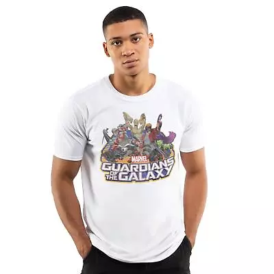 Buy Marvel Mens T-Shirt Guardians Of The Galaxy Group Top Tee S-2XL Official • 13.99£
