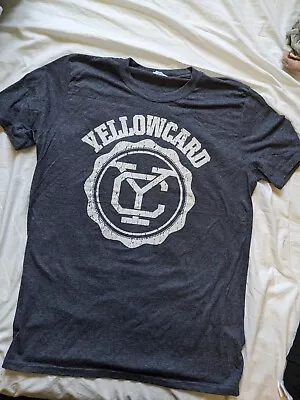 Buy Yellowcard Grey Logo T-shirt L Large • 12£