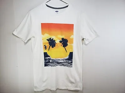 Buy Old Navy Boys T-Shirt Extra Large XXL (18) Skateboard Ramp Sunset Logo Print • 3.95£
