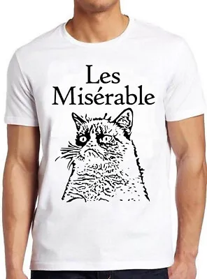 Buy Les Miserable Le Grumpy Cat Cool Music Fashion Top Retro Gift Tee T Shirt M833 • 7.35£