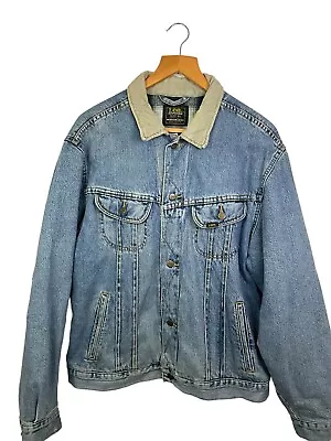 Buy Lee Lined Rider Denim Jacket Sanforized Fleece Lined Size XL  • 27.99£