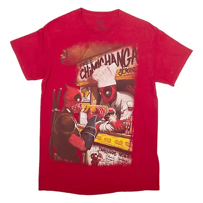 Buy MARVEL Deadpool Mens T-Shirt Red M • 7.99£