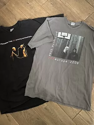 Buy Rare Porcupine Tree Tour T Shirts X 2 2006 Arriving Somewhere XL  2008 Europe L • 45£