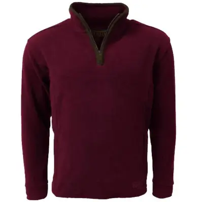 Buy Game Stanton Fleece Pullover Maroon Country Hunting Shooting • 23.99£