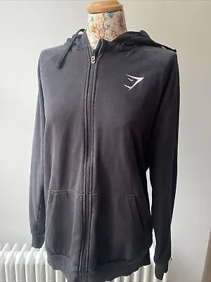 Buy Men’s Gym Shark Black Zip Up Hoodie Jacket Size Small • 10£