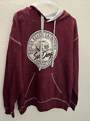 Buy Avalon Apparel Mission Beach California Hoodie Size Large  • 14.46£