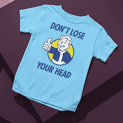 Buy Don't Lose Your Head Nuclear Fallout Sci Fi Dystopia Vault Kids T-Shirt Size Col • 15.99£