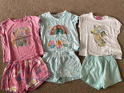 Buy Girls Summer Short & T-shirt Pyjamas Bundle Disney Princess, Peppa  Pig 2-3 Yrs • 2£