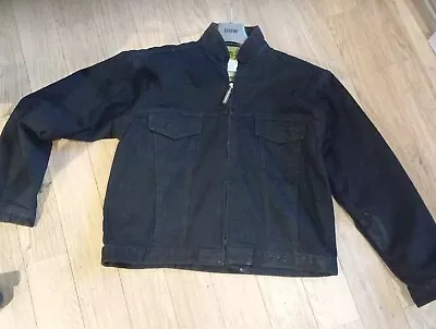 Buy Draggin Jean Jacket Mens  Size Med Black Zip Up • 24.99£